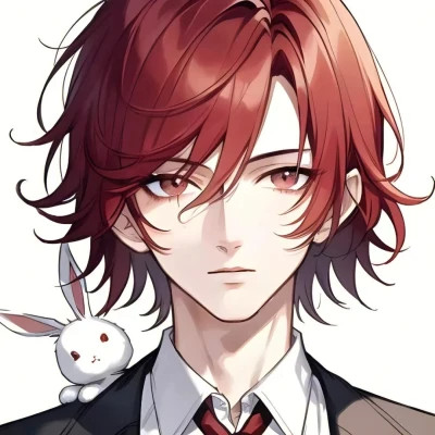 彩色手绘男生头像唯美高清