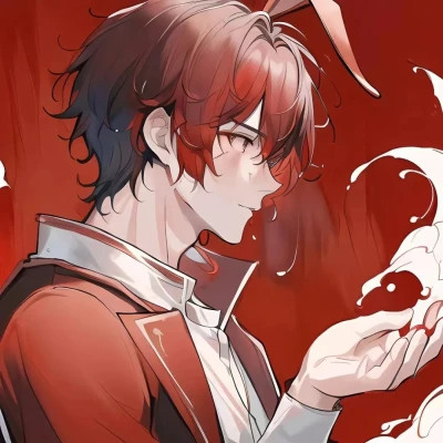 彩色手绘男生头像唯美高清