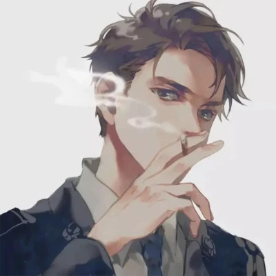 男漫画帅气头像手绘高清图片