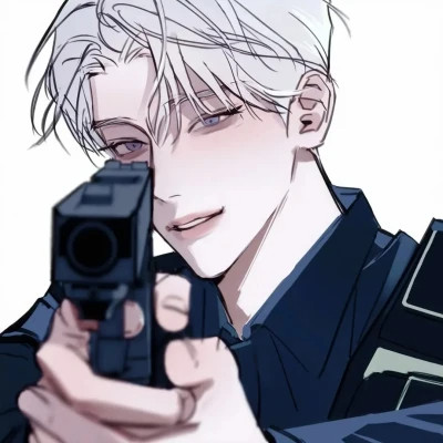 男漫画帅气头像手绘高清图片