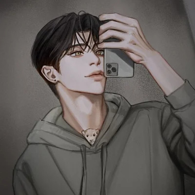 男漫画帅气头像手绘高清图片