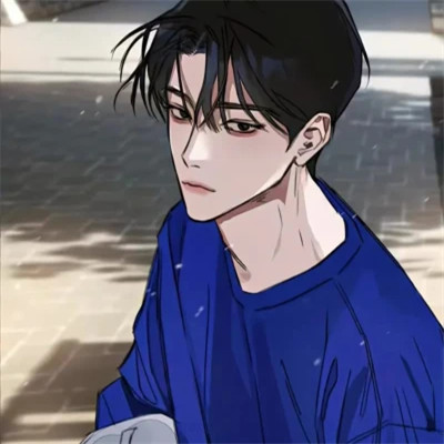 男漫画帅气头像手绘高清图片