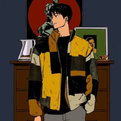 男漫画帅气头像手绘高清图片