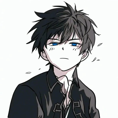 男漫画帅气头像手绘高清图片