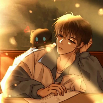 男漫画帅气头像手绘高清图片