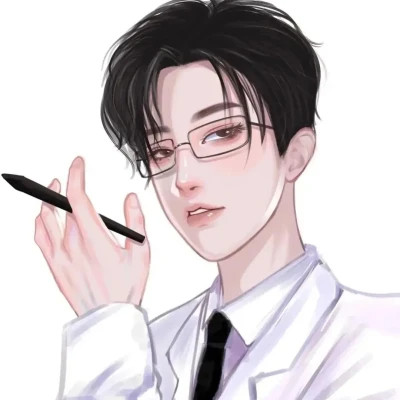 头像手绘男生简单气质高清图片