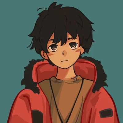 小众不易撞的男生头像手绘