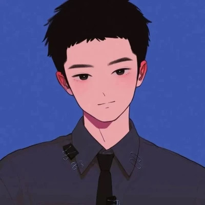 小众头像男生绘画高清图片