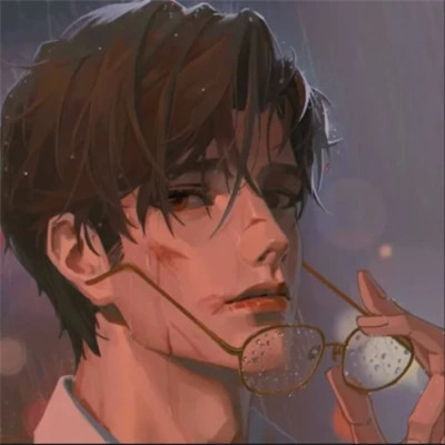 小众头像男生绘画高清图片