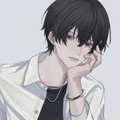 小众头像男生绘画高清图片