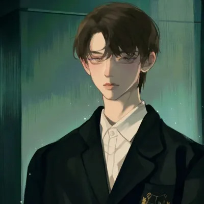 小众头像男生绘画高清图片