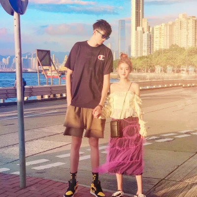 真人一人一半情侣头像