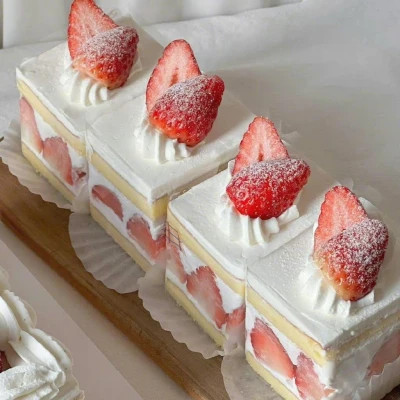 多风格的草莓蛋糕头像图片