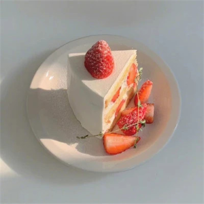 多风格的草莓蛋糕头像图片