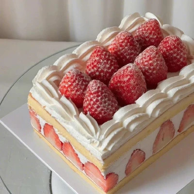多风格的草莓蛋糕头像图片