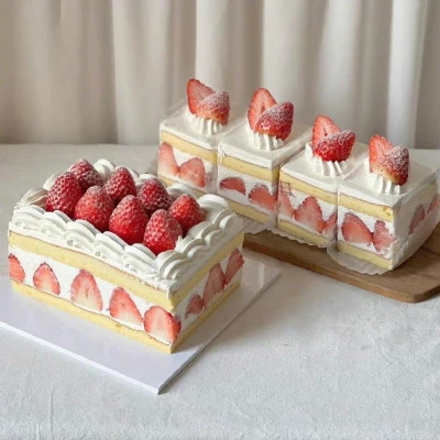 多风格的草莓蛋糕头像图片