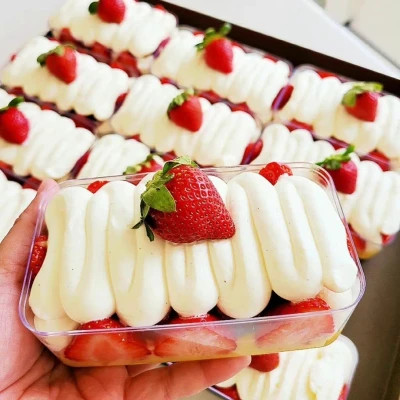 美味可口草莓蛋糕微信头像图片