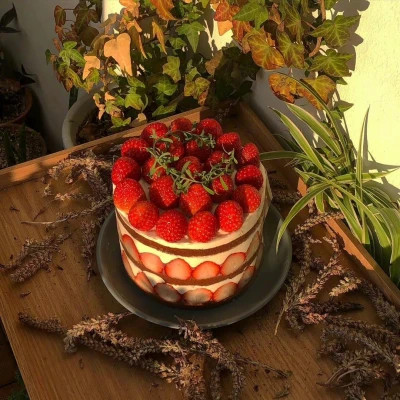 美味可口草莓蛋糕微信头像图片