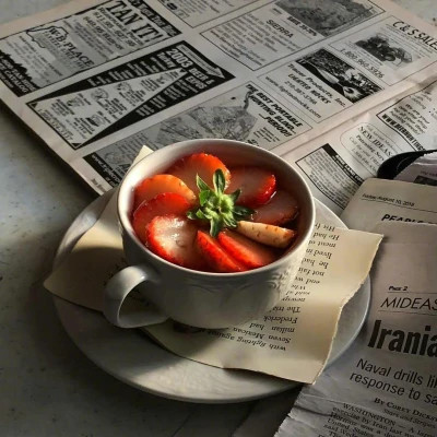 美味可口草莓蛋糕微信头像图片