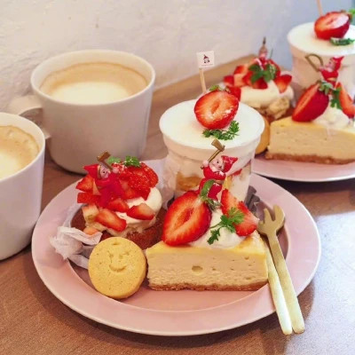 美味可口草莓蛋糕微信头像图片