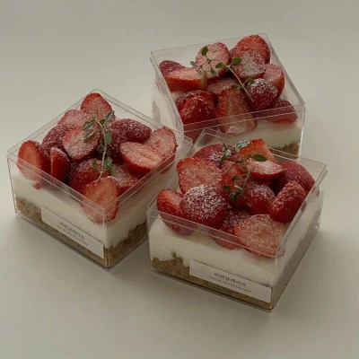 适合做头像的高清草莓蛋糕图片