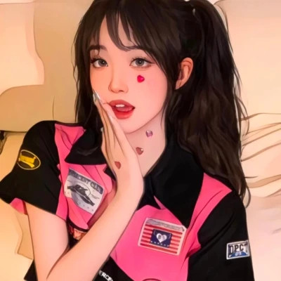 插画头像女唯美文艺图片