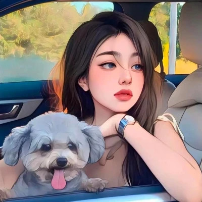 插画头像女唯美文艺图片