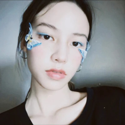 漂亮女生头像胶片高清