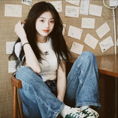 女生头像旧胶片真人高清