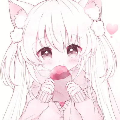 二次元少女心卡通动漫女生头像