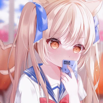 卡通可爱头像少女心高清图片