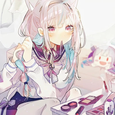 动漫女头少女心可爱治愈