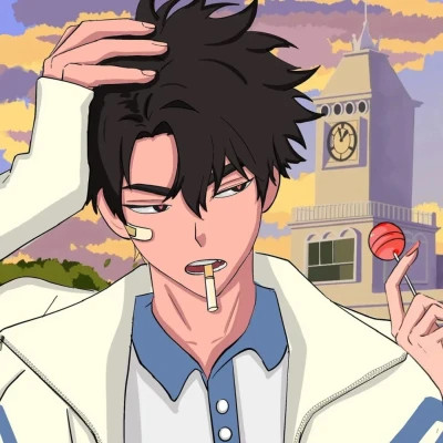 好看不明显的情侣头像动漫