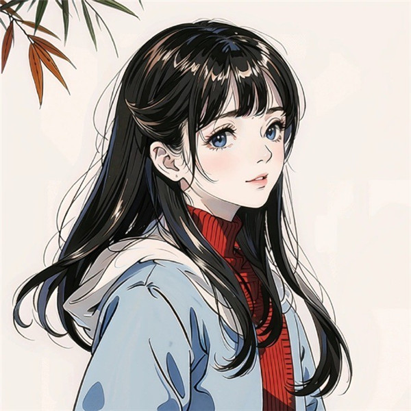 值得收藏的AI绘画女生头像图片