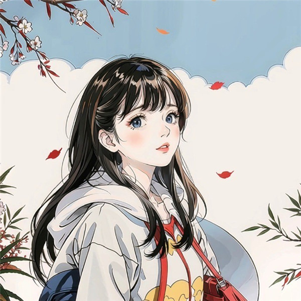 值得收藏的AI绘画女生头像图片