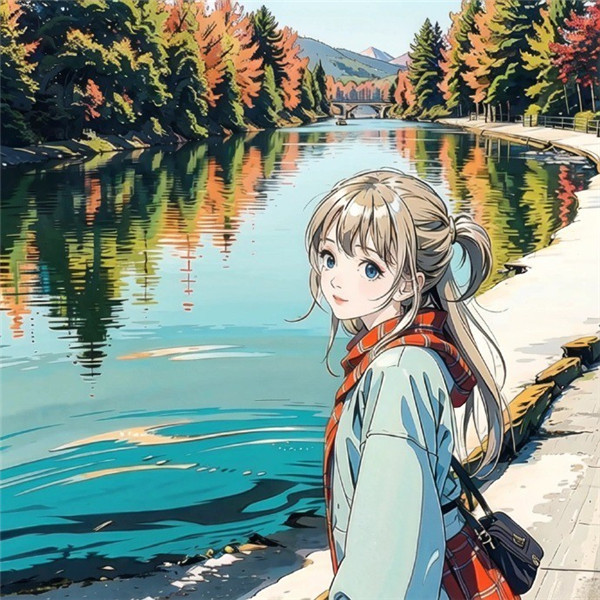 值得收藏的AI绘画女生头像图片