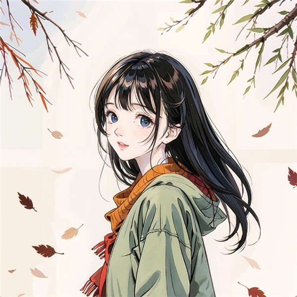 值得收藏的AI绘画女生头像图片