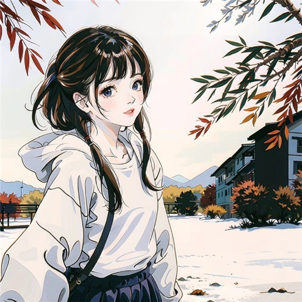 值得收藏的AI绘画女生头像图片