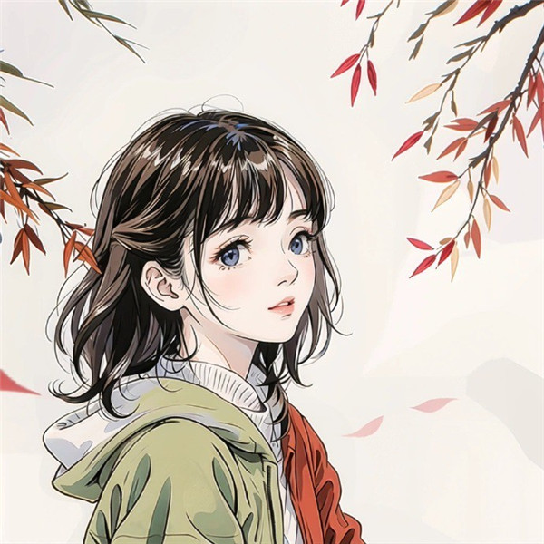 值得收藏的AI绘画女生头像图片