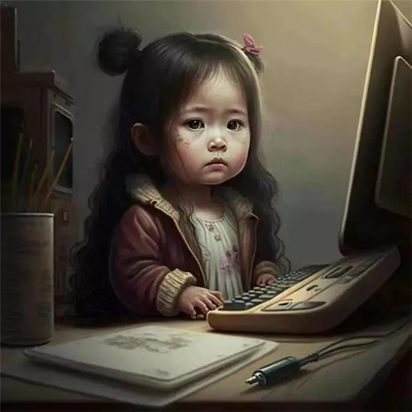职业女生头像可爱AI绘画高清图片