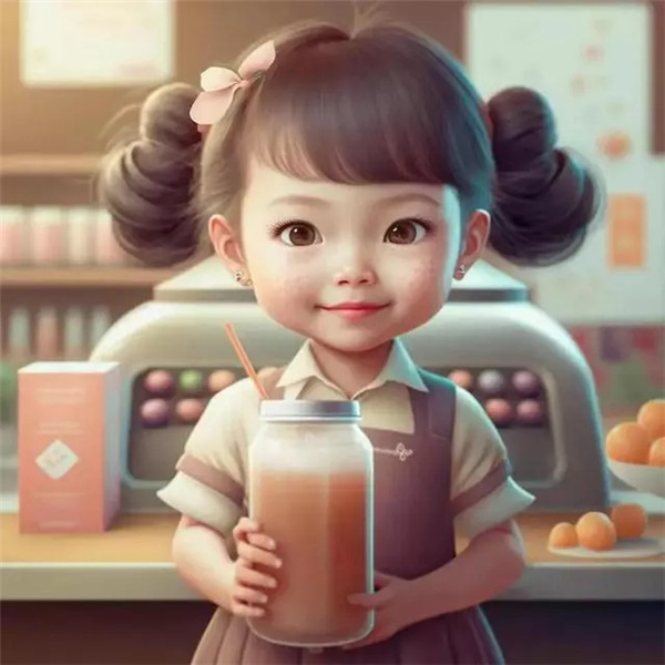 职业女生头像可爱AI绘画高清图片