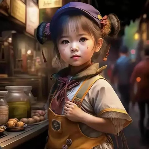 职业女生头像可爱AI绘画高清图片