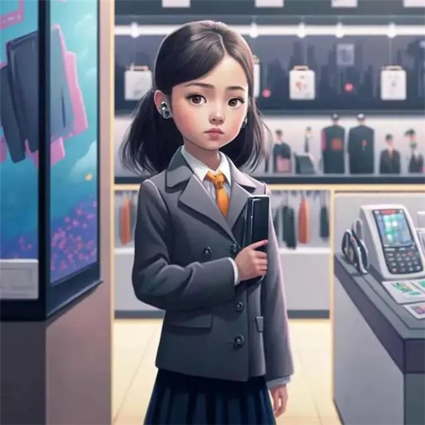 职业女生头像可爱AI绘画高清图片