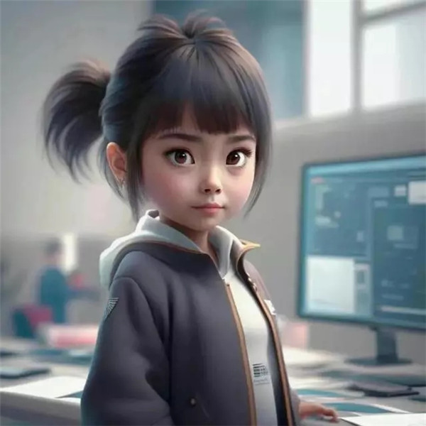 职业女生头像可爱AI绘画高清图片