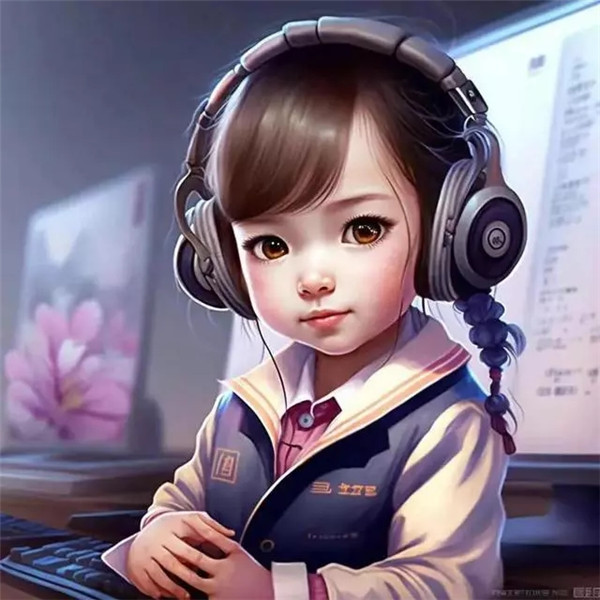 职业女生头像可爱AI绘画高清图片