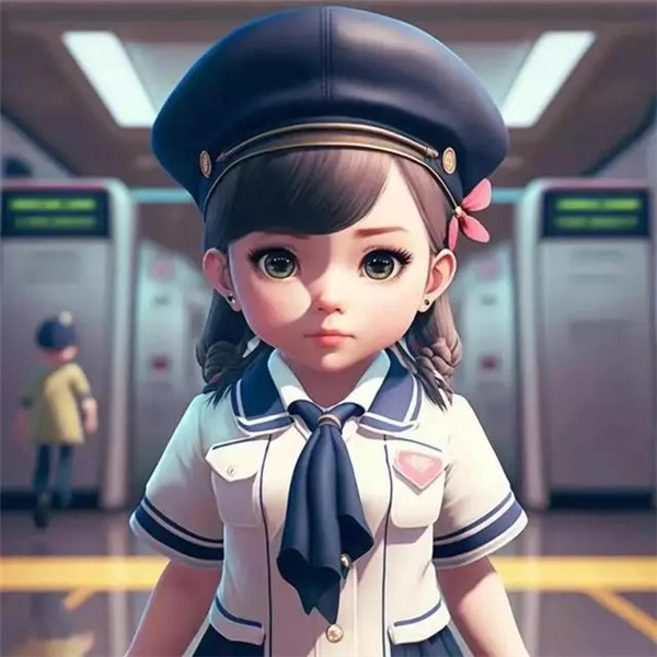 职业女生头像可爱AI绘画高清图片