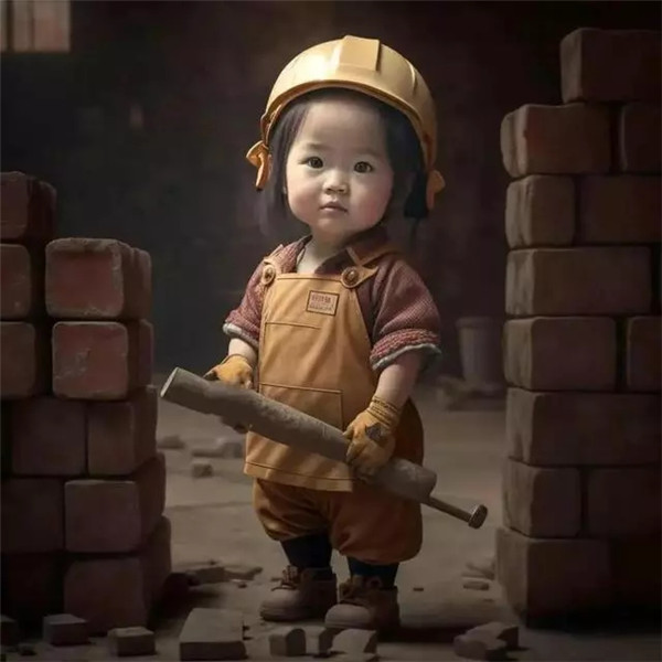 职业女生头像可爱AI绘画高清图片