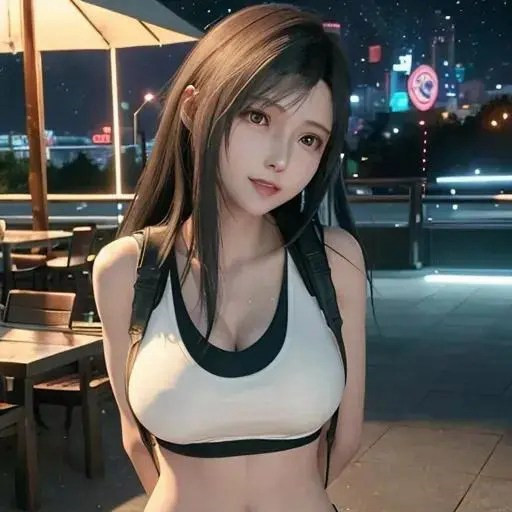 著名的动漫游戏人物成熟妇人蒂法头像图片