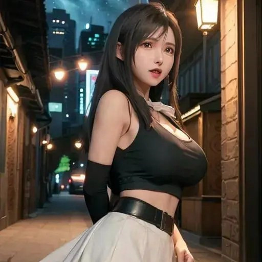 著名的动漫游戏人物成熟妇人蒂法头像图片