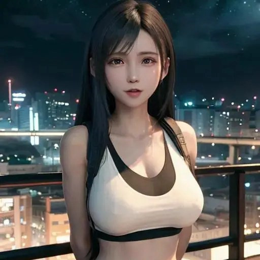 著名的动漫游戏人物成熟妇人蒂法头像图片
